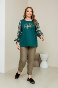 ФУФАЙКА МАЛАХИТ цвет изумрудный
