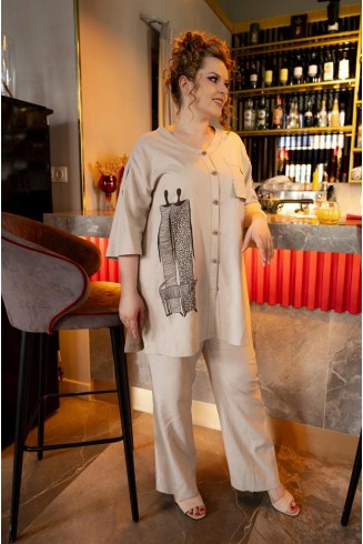 КОМПЛЕКТ ЖАСМИН цвет кофе с молоком