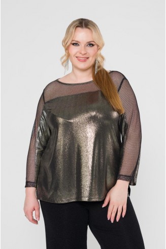 БЛУЗА ВИКТОРИЯ цвет бронзовый