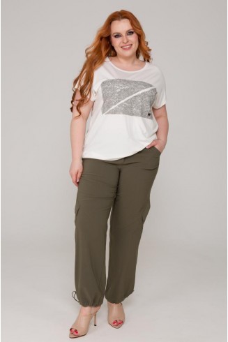 БРЮКИ АДЕЛЬ цвет хаки