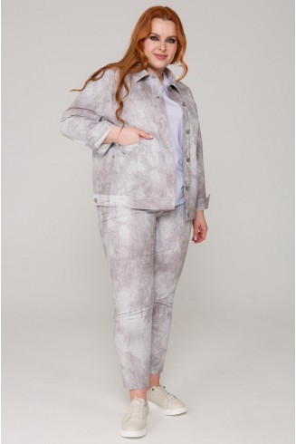 ЖАКЕТ СЕРЕБРО цвет стальной