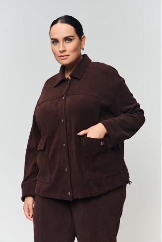 ЖАКЕТ (Бомбер) ГАЛАКТИКА цвет шоколадный