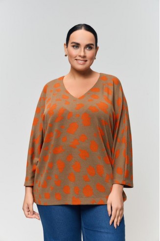 ДЖЕМПЕР ЗЛАТА цвет ореховый