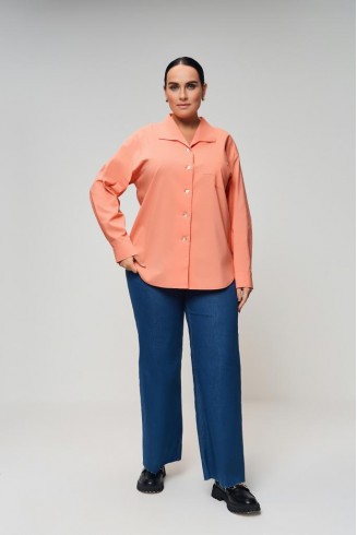 БЛУЗА ЛОЛИТА цвет лососевый