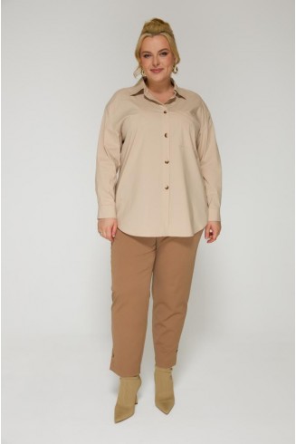 БЛУЗА ЭРМИТАЖ цвет бежевый