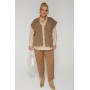 БЛУЗА ЭРМИТАЖ цвет бежевый
