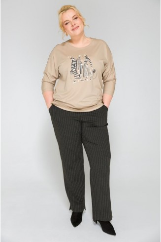 БРЮКИ МОЛЛИ цвет серый