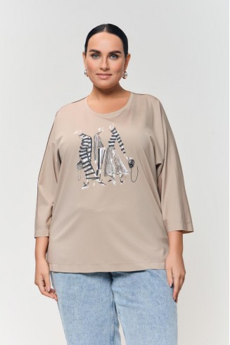 БЛУЗА СИТИ цвет бежевый