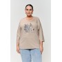 БЛУЗА СИТИ цвет бежевый