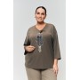 БЛУЗА ЭРАВИТА цвет хаки
