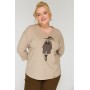 БЛУЗА ЭРАВИТА цвет бежевый