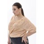 БЛУЗА ИСКРА цвет карамельный