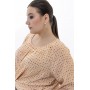 БЛУЗА ИСКРА цвет карамельный
