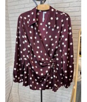 БЛУЗА ЛЕЙЛА цвет винный