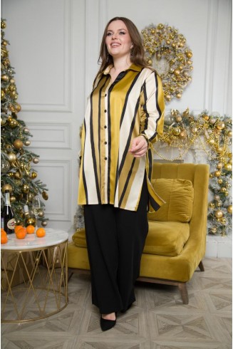 БЛУЗА САМИРА цвет горчичный