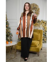 БЛУЗА САМИРА цвет шоколадный