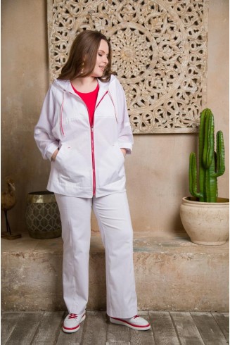 ЖАКЕТ ТРЕЛЬ цвет белый