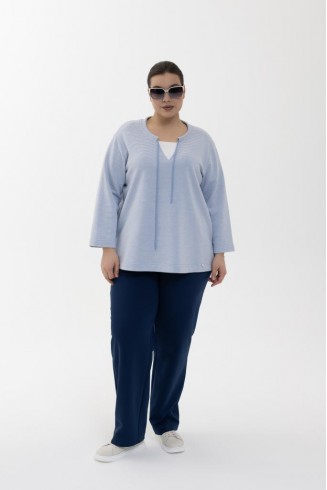 БЛУЗА МОНРЕАЛЬ цвет голубой