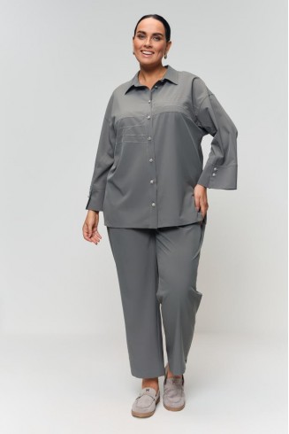 КОСТЮМ с БРЮКАМИ ВИАРДО цвет шалфея