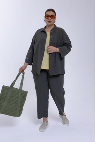 КОСТЮМ с БРЮКАМИ ВИАРДО цвет шалфея