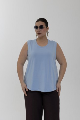 Топ ЛЕТО цвет нежно-голубой