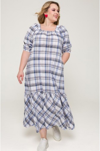 ПЛАТЬЕ ОТКЛИК цвет голубой