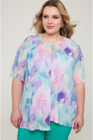 БЛУЗА ТОМА цвет разноцветный