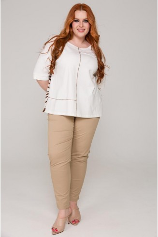 БЛУЗА ГЕРДА цвет молочный