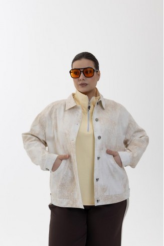 ЖАКЕТ СЕРЕБРО цвет бежевый