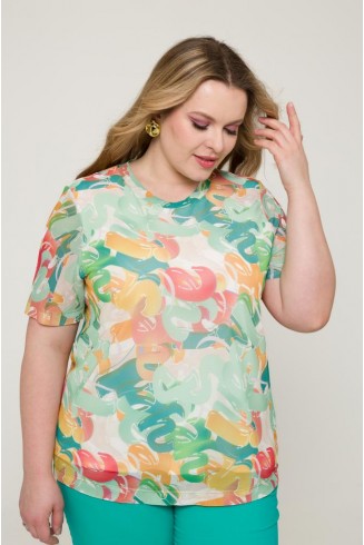 БЛУЗА ВИНЬЕТКА цвет молочный