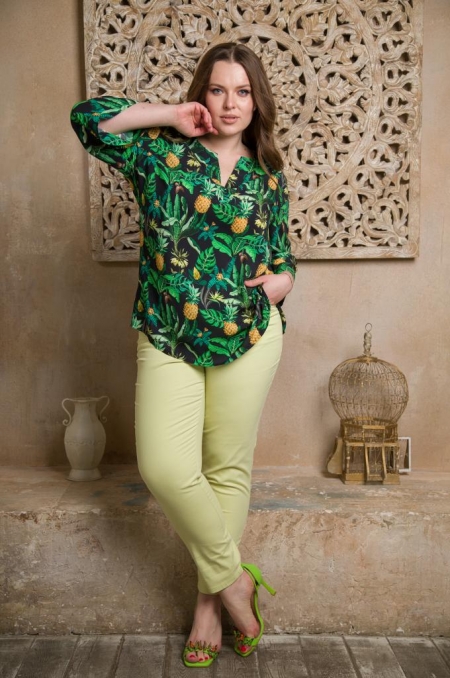 БРЮКИ АВОКАДО цвета лимонный