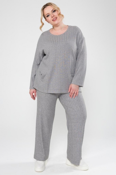 КОСТЮМ с БРЮКАМИ ШИК цвет серый