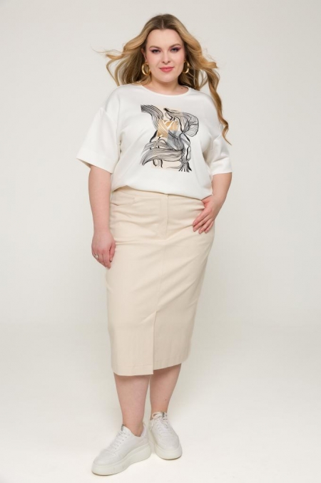 ЮБКА АРАГОН цвет экрю