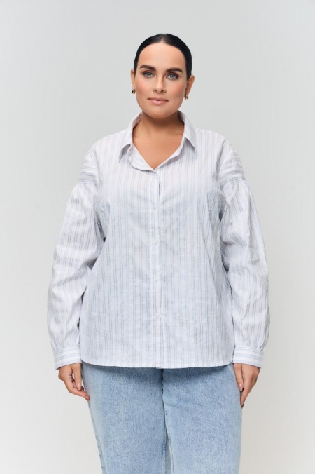 БЛУЗА ТЕЙЯ цвет голубой