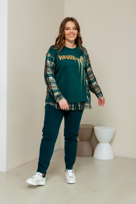 ФУФАЙКА ГРАНД цвет изумрудный