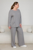 КОСТЮМ с БРЮКАМИ ШИК цвет серый