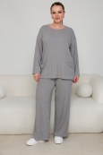 КОСТЮМ с БРЮКАМИ ШИК цвет серый