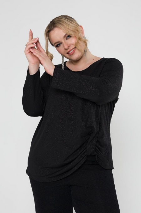 БЛУЗА РОДНИК цвет черный