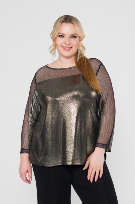 БЛУЗА ВИКТОРИЯ цвет бронзовый