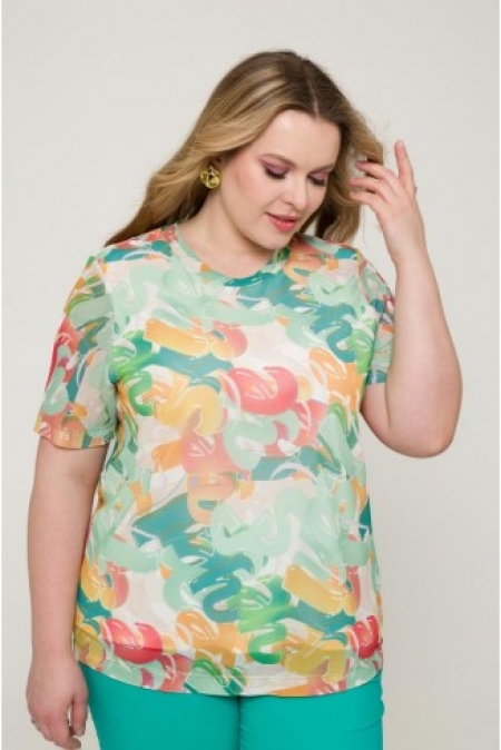 БЛУЗА ВИНЬЕТКА цвет молочный