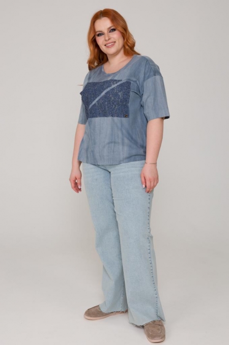 БЛУЗА САНТ-ЛУИС цвет деним