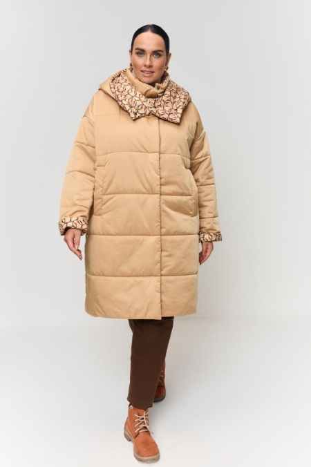 ПАЛЬТО ФЬЮЖЕН цвет песочный