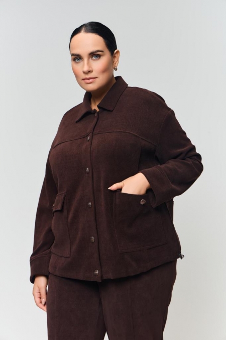 ЖАКЕТ (Бомбер) ГАЛАКТИКА цвет шоколадный