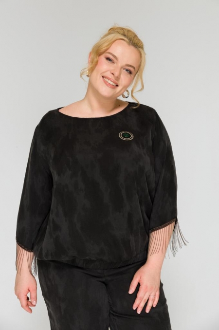 БЛУЗА ДОЖДИК цвет черный