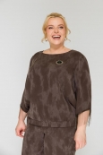 БЛУЗА ДОЖДИК цвет шоколадный