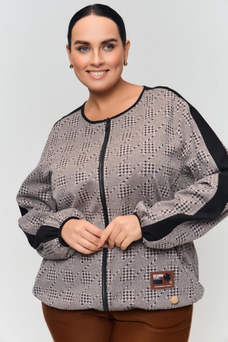 ЖАКЕТ (Бомбер) РИВЬЕРА цвет кофейный