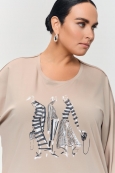 БЛУЗА СИТИ цвет бежевый