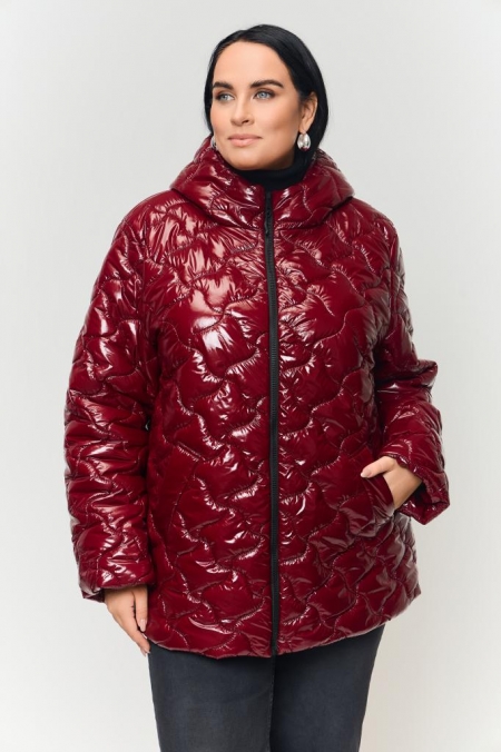 КУРТКА ЗАТЕЯ цвет винный