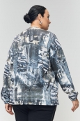 ЖАКЕТ (Бомбер) ДУБАЙ цвет серо-голубой