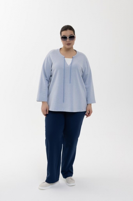 БЛУЗА МОНРЕАЛЬ цвет голубой